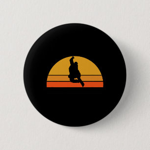 Snowboarder Snow Winter Sunset R Ronde Button 5,7 Cm