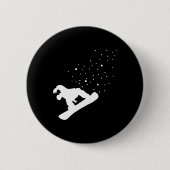 Snowboarder Snowboarden 4 Ronde Button 5,7 Cm (Voorkant)