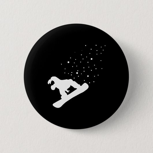 Snowboarder Snowboarden 4 Ronde Button 5,7 Cm (Voorkant)