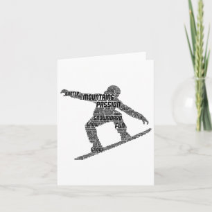 Snowboarder Snowboarder Snowboarder Boys Mannen Ki Kaart