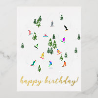 Snowboarder Snowboarding Illustratie Birthday