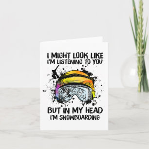 Snowboarder Sport Lovers Gift Kleding Kaart