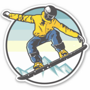 Snowboarder Sticker