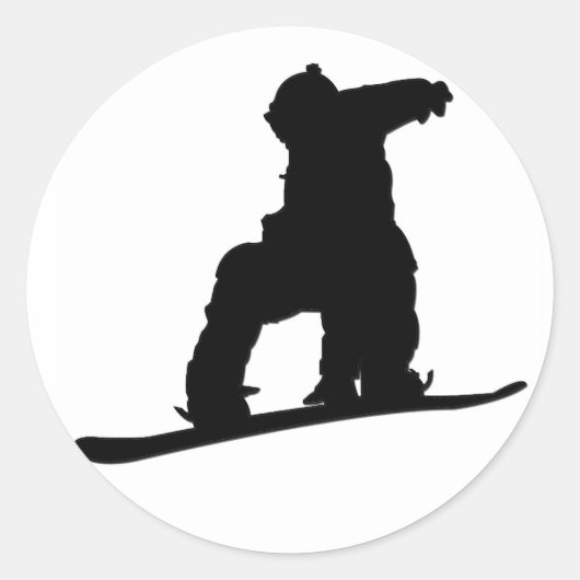Snowboarder Sticker (Voorkant)