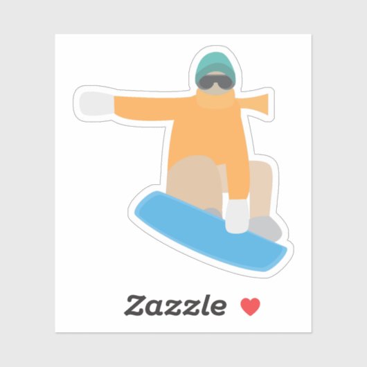 Snowboarder Sticker (Vel)