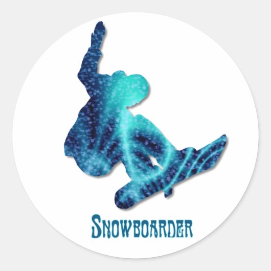 Snowboarder Stickers (Voorkant)