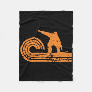 Snowboarder T-Shirt Mannen Fleece Deken