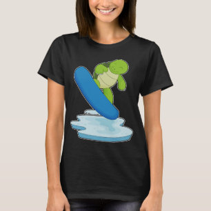 Snowboarder Turtle T-shirt