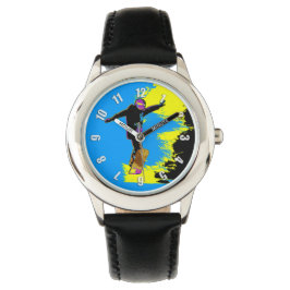 Snowboarder vlucht - Snowboarder Horloge