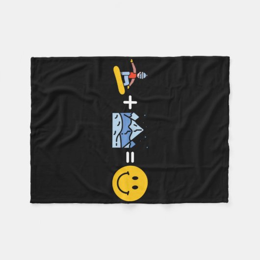 Snowboarder - Wintersport Snowboarden Fleece Deken (Voorkant (Horizontaal))