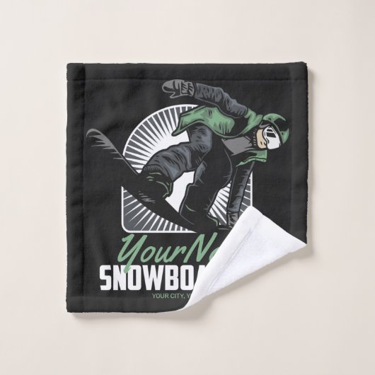 Snowboarding (Gant de toilette)