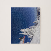 Snowboarding action at Whitefish Mountain Resort Legpuzzel (Verticaal)