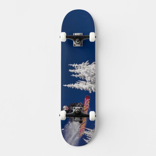 Snowboarding action at Whitefish Mountain Resort Skateboard (Voorkant)