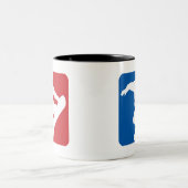 Snowboarding All Star Tweekleurige Koffiemok (Center)