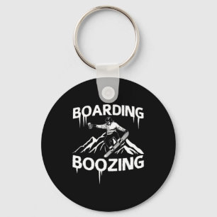 Snowboarding Boozing Sleutelhanger