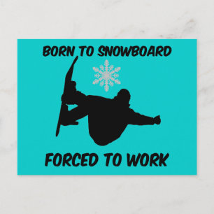 Snowboarding Briefkaart