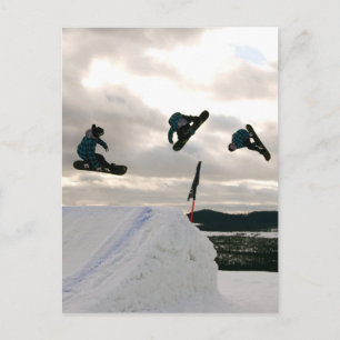 Snowboarding Briefkaart