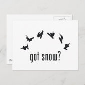 Snowboarding Briefkaart (Voorkant / Achterkant)