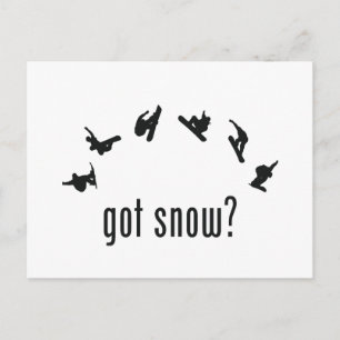 Snowboarding Briefkaart