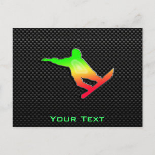 Snowboarding Briefkaart