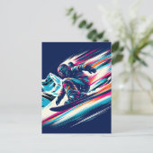 Snowboarding Briefkaart (Staand voorkant)