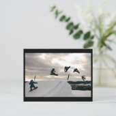 Snowboarding Briefkaart (Staand voorkant)
