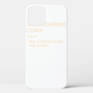 Snowboarding Coach Definition Funny Snowboarder iPhone 12 Hoesje