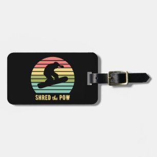 Snowboarding deelde de Pow Sunset Bagagelabel