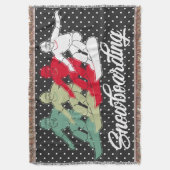 Snowboarding Deken (Voorkant Verticaal)