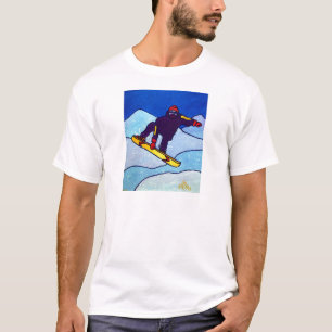 Snowboarding door Piliero T-shirt