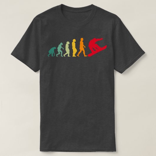 Snowboarding Evolution Funny Snow boarding Epert W T-shirt (Design voorkant)