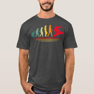 Snowboarding Evolution Funny Snow boarding Epert W T-shirt