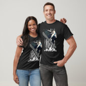 Snowboarding Indy Grab Trick op Snow Ameri T-shirt (Unisex)