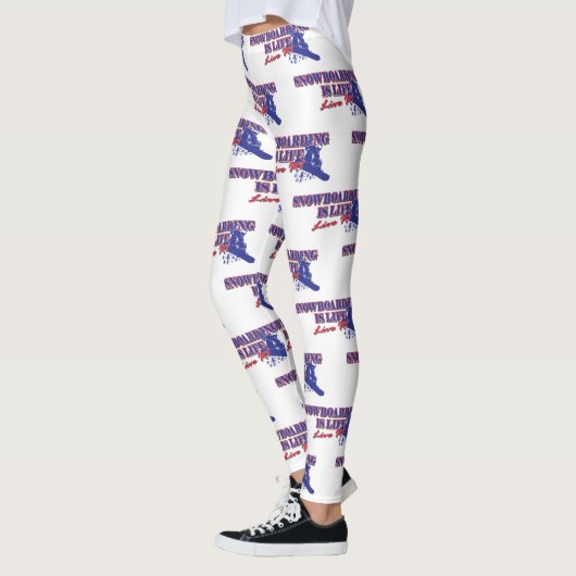 Snowboarding is een leven dat leeft leggings (Links)