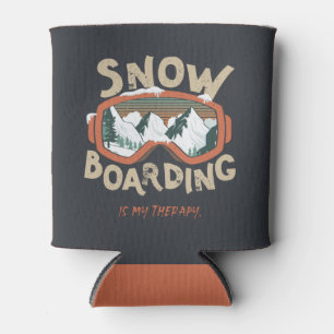Snowboarding is mijn therapie - Winter Sport Blikjeskoeler