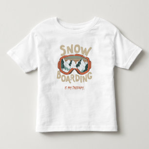 Snowboarding is mijn therapie - Winter Sport Kinder Shirts
