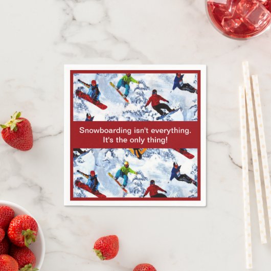 Snowboarding is niet alles servetten (Insitu)