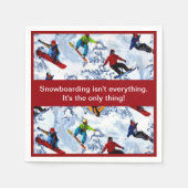 Snowboarding is niet alles servetten (Voorkant)