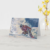 Snowboarding Kaart (Gele Bloem)