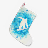 Snowboarding Kleine Kerstsok (Voorkant (Hangend))