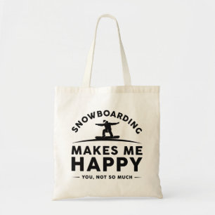 Snowboarding maakt me blij dat je niet zo veel tote bag
