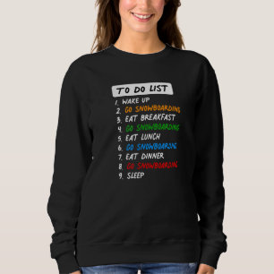 Snowboarding om een aanbieding te doen voor de per trui