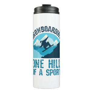 Snowboarding One Hill of a Sport Snowboarder Thermosbeker