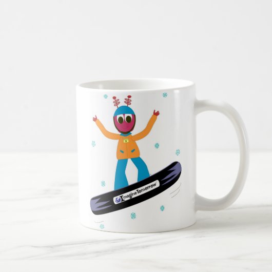 Snowboarding Puterbug Mok (Rechts)