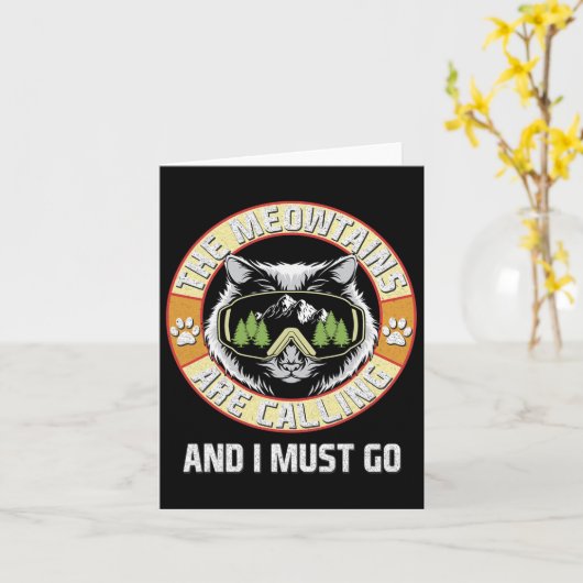 Snowboarding Retro Funny Snowboarder Skiin Kaart (Gele Bloem)