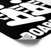 Snowboarding Snowboard Funny Snowboarder Poster (Hoek)