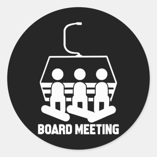 Snowboarding Snowboard Funny Snowboarder Ronde Sticker (Voorkant)