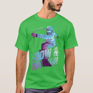 Snowboarding Snowboard Mountain Graphic 803 T-shirt