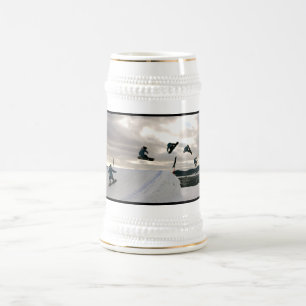 Snowboarding Tricks Beer Stein Bierpul