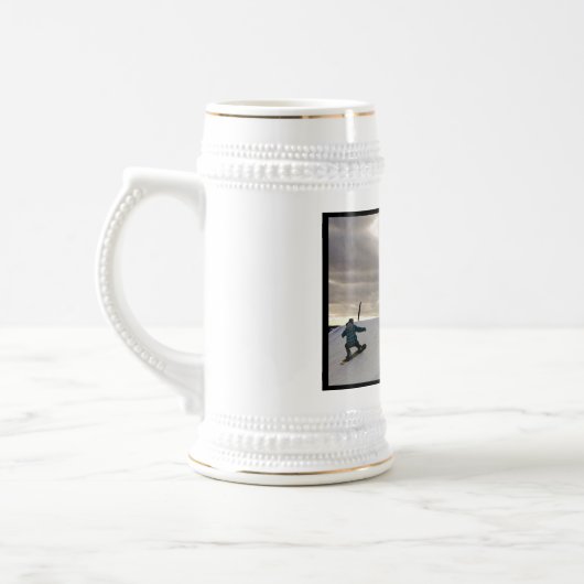 Snowboarding Tricks Beer Stein Bierpul (Links)